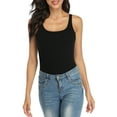 thumbnail image 3 of Charmo Wider Straps Tank Tops for Women Cotton Undershirt with Shelf Bra Basic Camisole, 3 of 8