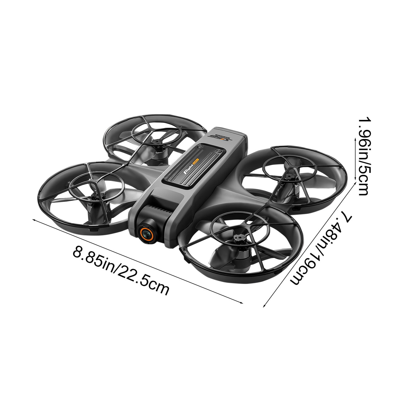 Drone with 6Inch Screen, Remote Control Brushless Motor And Cool LED Lights Drones 2.4G RC Quadcopter with Storage Card, Remote Control Toys Gifts