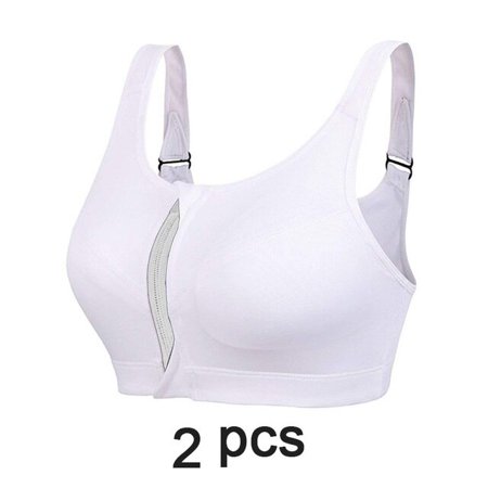 

ANXINDABX Cloud Hide Sports Bra Women Front Zipper Underwear Fitness Shirt Push Up Yoga Crop Top Bras Vest Sportswear Plus Size S-XXXXXL
