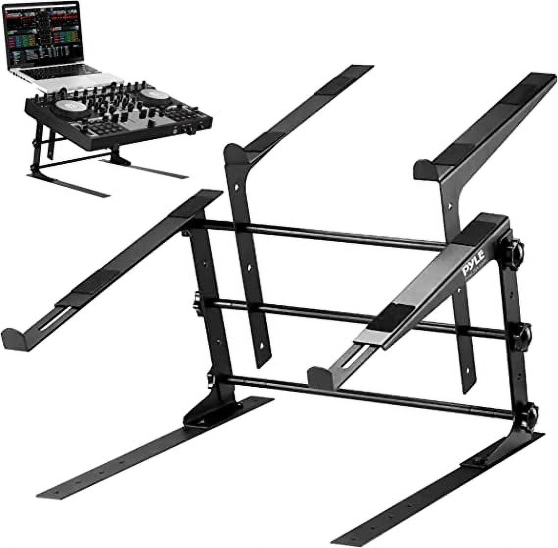 Pyle Universal Dual Laptop Stand, Adjustable Metal photo 1