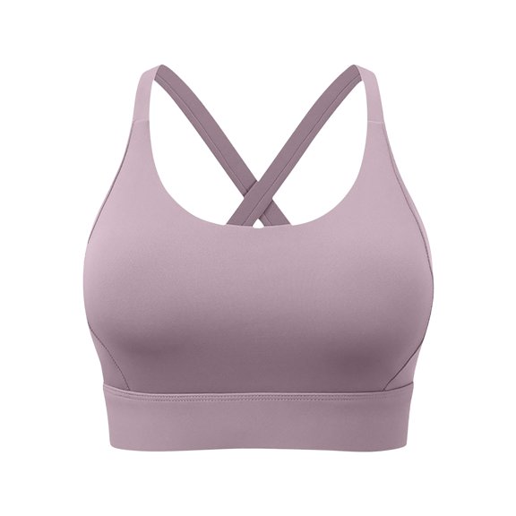 Xuhomer Active Workout Bras for Women Without Underwire Comfortable Crisscross Back Sports Bras with Padded Yoga Running Fitness Bras