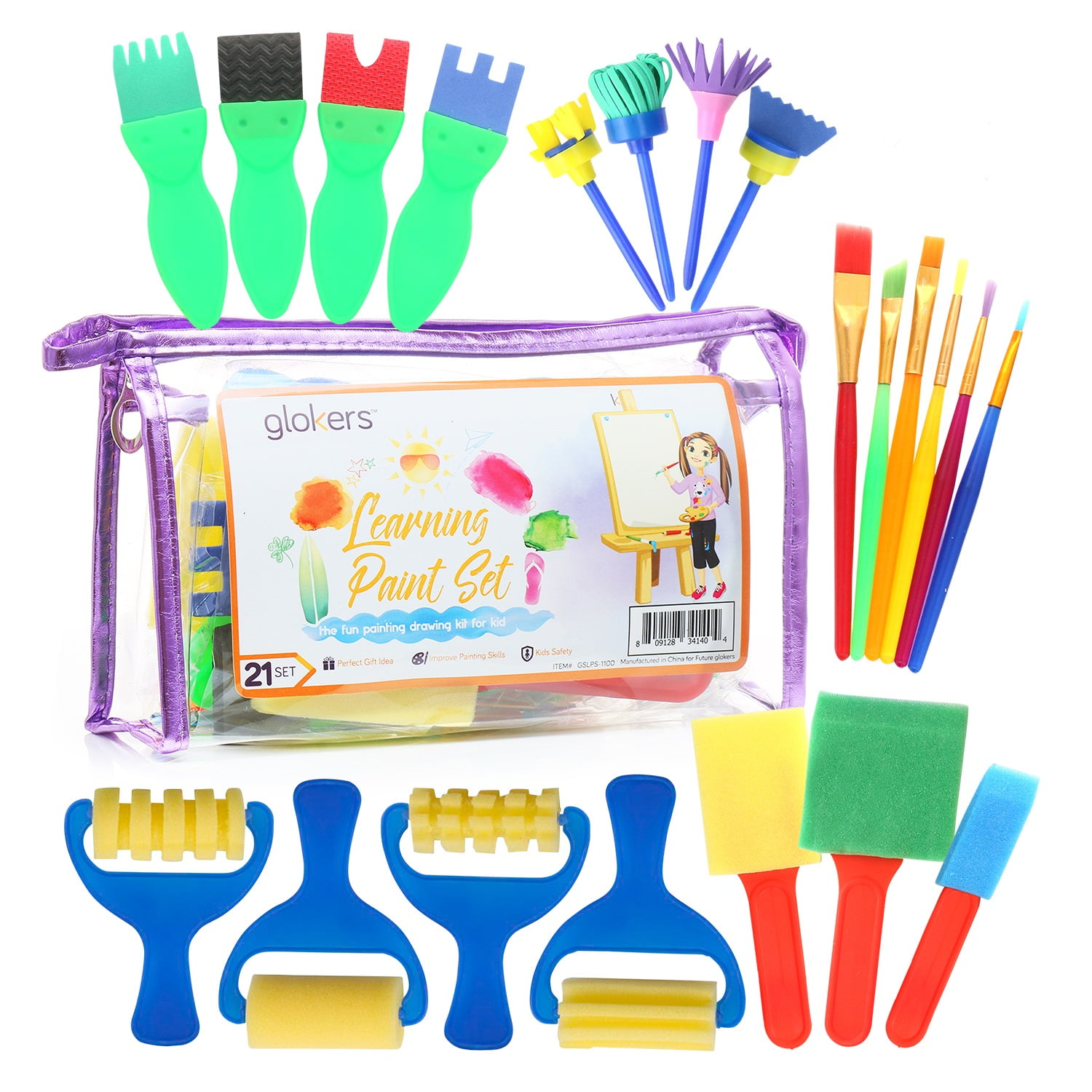 Craft Paint Creative play Fun for Kids Art Crayola Sponge Painting Kit 