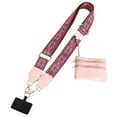 thumbnail image 1 of 1pcs Clip And Go Phone Strap with Zipper Pouch,Crossbody Adjustable Chain Lanyard with PU Leather Wallet for All Phones, 1 of 8