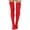 Red, variant on Fuklindy Women's Cable Knitted Boot Socks, Thigh High Warm Socks Extra Long Winter Thick Stockings Fashion Over Knee Leg Warmers