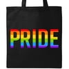 Inktastic Pride With Rainbow Colors Tote Bag Lgbt Lgbtq Support Gay Lesbian Book