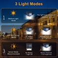 thumbnail image 2 of Lámpara solar para exteriores con sensor de movimiento Lámpara solar impermeable para exteriores, luz de pared inalámbrica para jardín al aire libre, 2 of 5