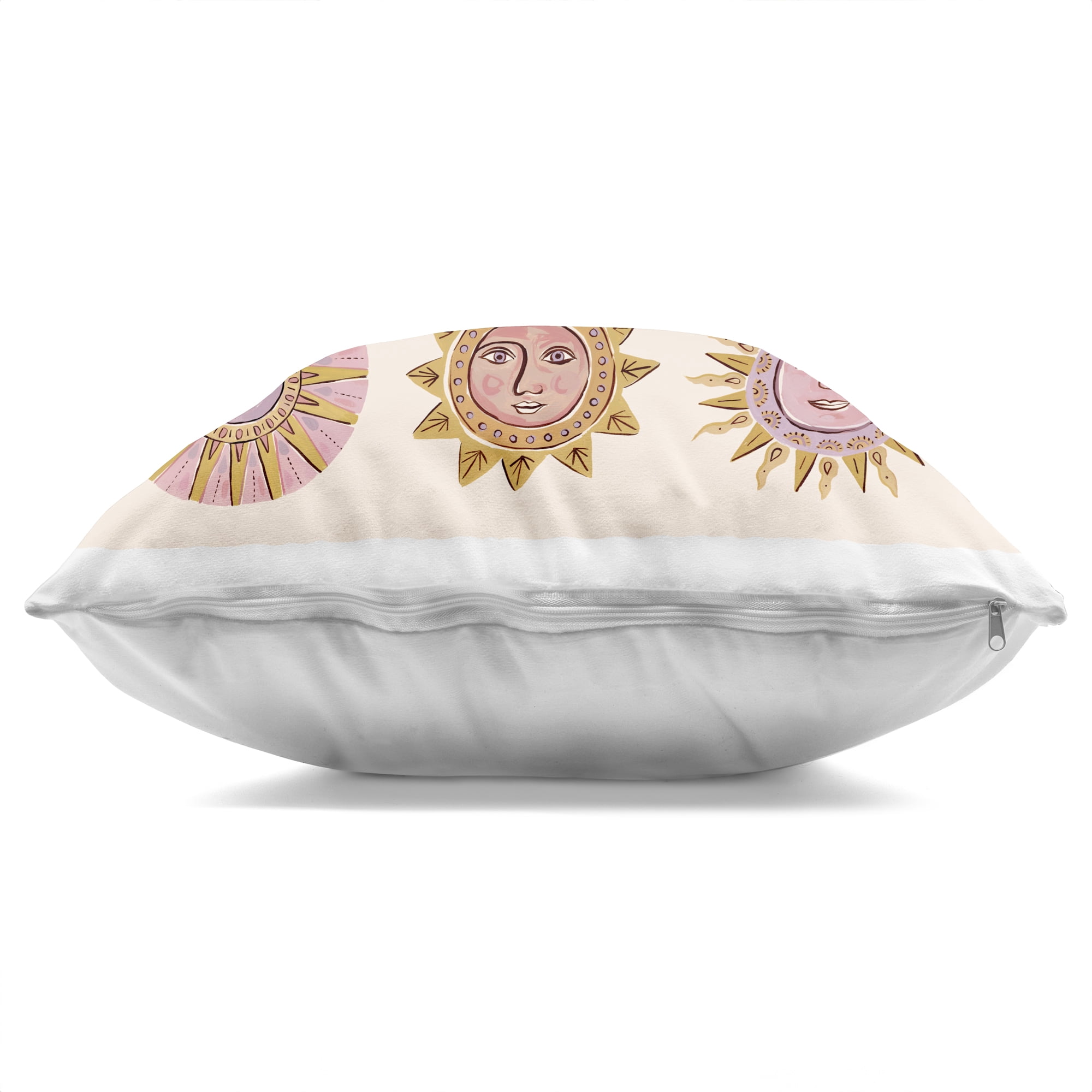 Stupell Industries Boho Solar Faces Decorative Printed Throw Pillow, design by Two If By Sea Studios