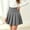 Gray, variant on AVRNLIQ Girls High Waist Pleated A-Line Mini Skater Skirt, School Uniform, Black,Size 3-4T