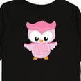 thumbnail image 4 of Inktastic Cute Pink Spring Owl Girls Long Sleeve Toddler T-Shirt, 4 of 5