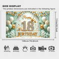 thumbnail image 5 of Yatrandify Glitter Decoration Happy Birthday Banner Balloon Decor 18th Celebration for Birthday Party Indoor Event Decoration, 5 of 7