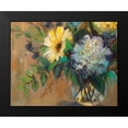 thumbnail image 2 of Vertentes, Jeanette 18x15 Black Modern Framed Museum Art Print Titled - Glass Floral, 2 of 5