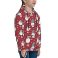 thumbnail image 3 of Lsque Gnome And Snowflakes Patten Youth Hoodie Sweatshirt Pullover with Kangaroo Pocket Boys and Girls Hoodie Warm Hoodie for Kids-Large, 3 of 6