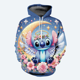 thumbnail image 3 of Sudadera con capucha de dibujos animados de otoño e invierno para hombre, sudadera con estampado 3D de Disney Stitch para niños, sudadera con capucha informal de moda urbana para hombre, 3 of 5
