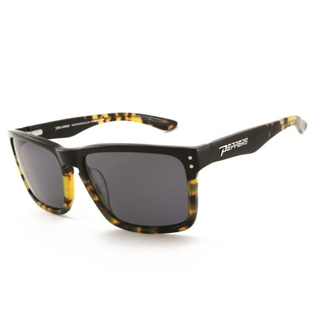 Peppers SUNSET BEACH Black Tokyo Tortoise Fade/Smoke Polarized Sunglasses