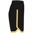 thumbnail image 5 of Holloway Sportswear L Womens RETRO BASKETBALL SHORTS Black/Light Gold/White 224377, 5 of 7