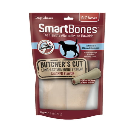 UPC: 0810833023110 | SmartBones Butchers Cut Long-Lasting Mighty Chews Large 2 ct