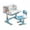 Blue, variant on Jubilant Widening desktop multi split cartoon pattern office chair set, children's adjustable height learning desk with drawer chair set, fun and practical learning tools