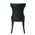 thumbnail image 3 of Side Dining Chair, Set of 2, Black, Faux Vinyl Leather, Kitchen Cafe Bistro Hospitality Restaurant, Modern Contemporary HB34961, 3 of 4