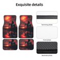 thumbnail image 5 of Xecao Lone Rider Under Red Sky Print Car Foot Mat Set of 4 Pieces Neoprene All-Weather Dust-Proof Stain-resistantCar Interior Decorative mats Non-Slip Mats, 5 of 6