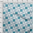 thumbnail image 2 of oneOone Georgette Viscose Fabric Triangle|Parallelogram & Square Geometric Printed Fabric 1 Yard 42 Inch Wide, 2 of 4