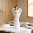 thumbnail image 4 of Sympathy & Comfort White Praying Angel Figurine, Art Statue Home Decor Ornament, Condolence & Memorial Gift, 4 of 7