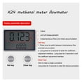 thumbnail image 7 of K24 Flow Meter Methanol Oil Meter, Electronic Fuel Flow Meter, Digital Fuel Gauge Female Thread Flowmeter, 7 of 7