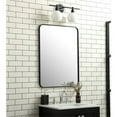 thumbnail image 3 of Elegant Decor MR802432BK 24 x 32 in. Soft Corner Metal Rectangular Mirror, Black, 3 of 9