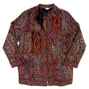 White Stag - Women's Plus Mandarin Floral Jacket