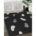 thumbnail image 3 of Ahgly Company Machine Washable Indoor Square Transitional Night Black Area Rugs, 4' Square, 3 of 7