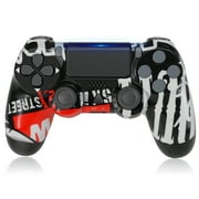 Wireless Game Controller Compatible with P4S/ Slim/Pro with Upgraded Joystick - Red Eyes