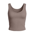 thumbnail image 6 of BSDJILFG Juniors Ribbed Tank Tops Sleeveless Y2K Crop Top V-Neck Wide Straps Comfy Short Cami Shirt, 6 of 6