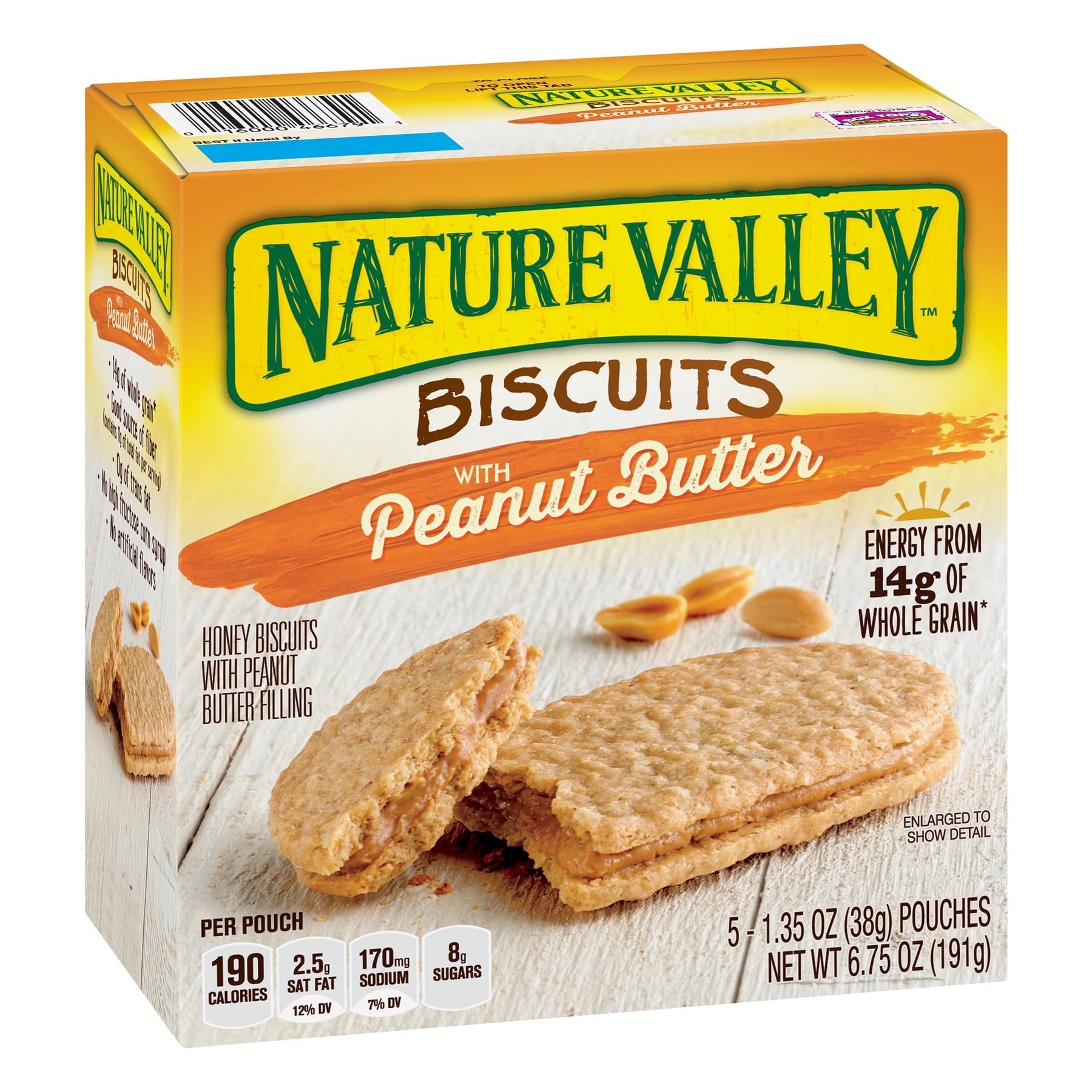nature valley peanut butter granola bar nutrition label