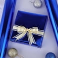 thumbnail image 2 of Firefly Hope 17 Inches X 9.84 Feet Blue Matte Metallic Wrapping Paper, Solid Color for Birthdays, Weddings & DIY Bouquets, 2 of 5