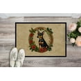 thumbnail image 2 of Carolines Treasures DAC2395MAT 18 x 27 in. Unisex Miniature Pinscher Christmas Flowers Doormat, 2 of 5
