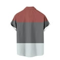 thumbnail image 4 of Qertyioot Chemise Imprimée Géométrique à Manches Courtes et Col Rond pour Hommes, Ultra Douce en Bambou, 4 of 4