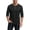 Black0407L&09, variant on Men's 3/4 Sleeve T-Shirts V Neck Henley Shirts Big and Tall Lightweight Fitness Training Baseball Men Workout Shirts Blue M