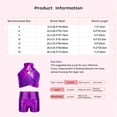 thumbnail image 6 of TiaoBug Kids Girls Cheerleading Outfits Shiny Sequin Sleeveless Crop Top and Metallic Shorts Set Dancewear Gold 16, 6 of 6