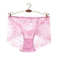 thumbnail image 2 of ibuvkizy Panties for Women Pants Womens Underwear,Ladies Soft Stretchy Briefs,Women's Mid-waist Sexy Lace Thin Mesh Breathable Underwear Briefs, 2 of 3