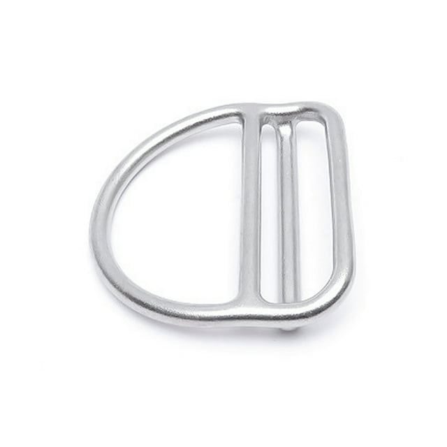 Soidarity Anillo de buceo, cinturón de pesas de acero inoxidable, hebilla de correa, anillo en D, equipo de tope, accesorios para exteriores Deportes acuáticos