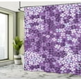 thumbnail image 5 of Ambesonne Spring Shower Curtain, Spring Romantic Meadow, 69"Wx84"L, Purple White, 5 of 5