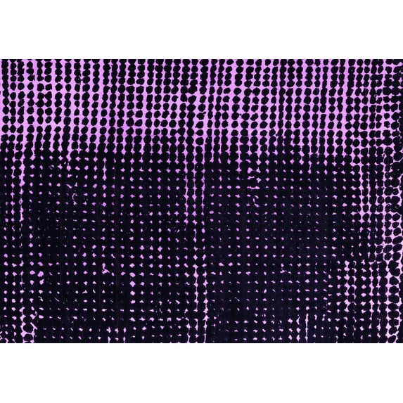 Ahgly Company Indoor Rectangle Abstract Purple Modern Area Rugs, 3' x 5'