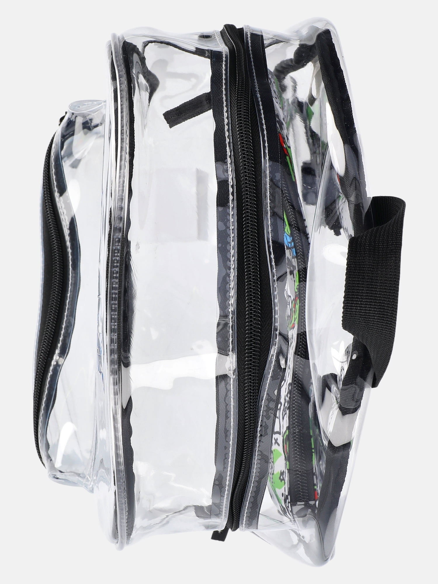 Teenage Mutant Ninja Turtles 17" Unisex Clear Backpack with Printed Laptop Sleeve, Green