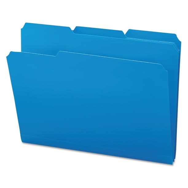 Smead Poly File Folders Blue 24pk Letter (10503)