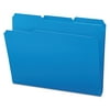 Smead Poly File Folder, 1/3-Cut- Tab Letter Size, Blue, 24 per Box (10503)