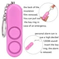 thumbnail image 3 of Personal Safety Alarm Keychain - 120Db Dual Speakers With Led Light, Anti-Lost Alert In Pink, For Women, Kids, Elderly, Emergency Situations, 3 of 6