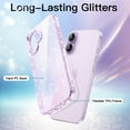 thumbnail image 3 of JETech Glitter Case for iPhone 17 6.3-Inch, Bling Sparkle Shockproof Phone Bumper Cover, Cute Sparkly for Women and Girls (Purple), 3 of 6
