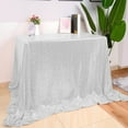 thumbnail image 6 of Gold Rose Gold Silvery Sequin Tablecloth 59 Inch Rectangular Holiday Party Table Cover for Christmas Wedding Dessert Table Decoration, 6 of 6