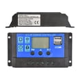 thumbnail image 1 of Solar Charge Controller 12V/24V PWM 10A 30A With Adjustable LCD Display Timer Setting ,Widely Compatibility, 1 of 6