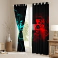 thumbnail image 3 of jejeloiu Gaming Gamer Black Out Curtains,Modern Video Game Curtains Pack of 2 (42x63 Each),Red Cyan Gamepad Bedroom Curtains For Boys,Breathable Home Decor, 3 of 6