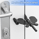 thumbnail image 2 of 2 Pcs Cerradura De Puerta Portátil Para Viaje Hogar Belug, Negro, 2 of 5